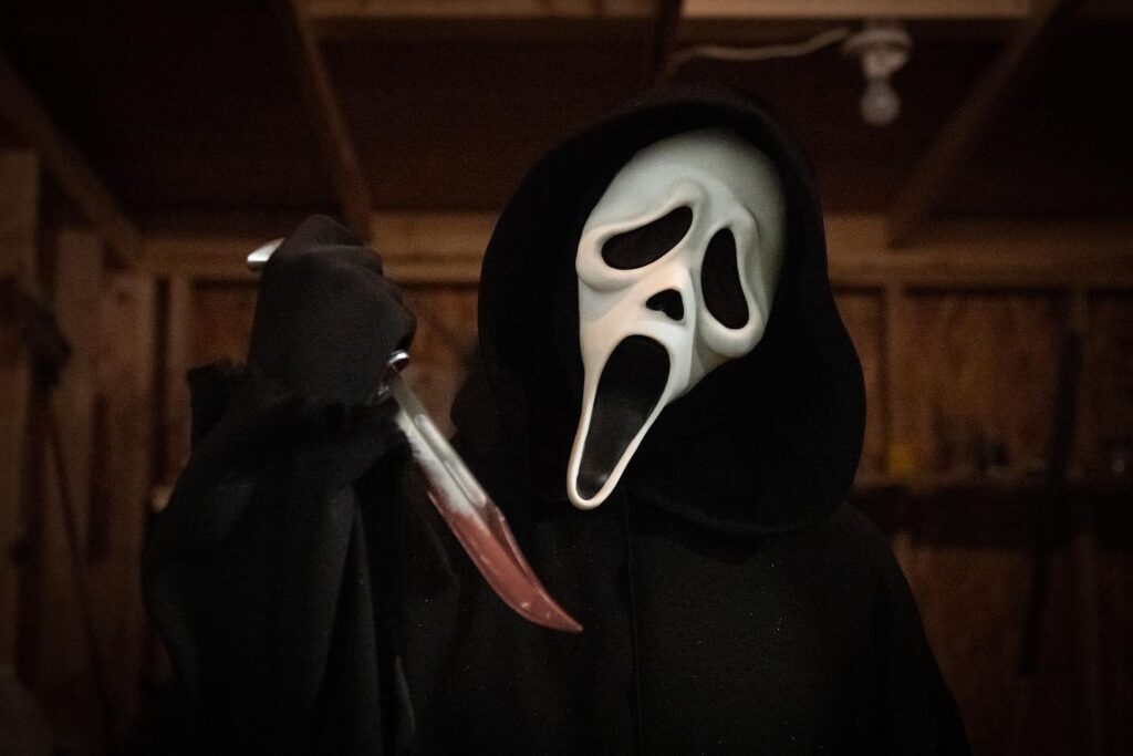 ghostface ve filmu Vřískot